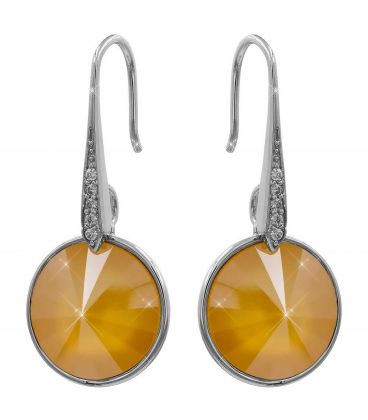 Серьги Swarovski родий