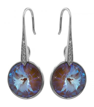 Сережки Swarovski родій