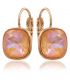 Сережки Swarovski лимонна позолота (Медичне золото)