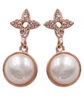 Серьги-гвоздики “Жемчужина” сталь