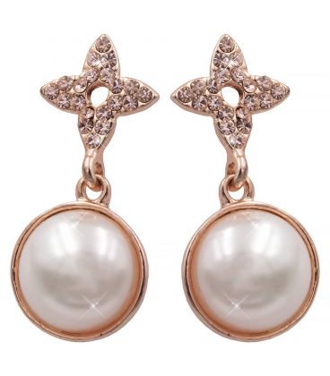 Серьги-гвоздики “Жемчужина” сталь