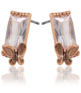 Серьги-гвоздики “Бабочка” сталь