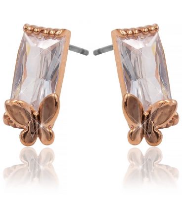 Серьги-гвоздики “Бабочка” сталь