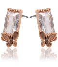 Серьги-гвоздики “Бабочка” сталь