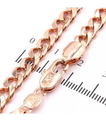 Ланцюжок позолота "панцирне" 0,6/50 см (Медичне золото)