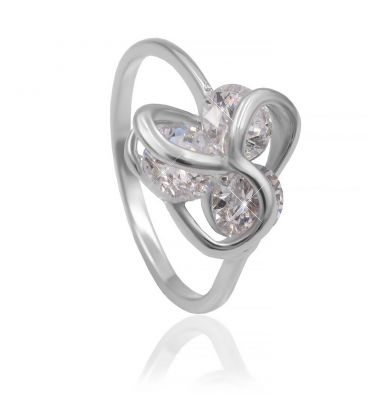 Кільце "Квіточка" родіум