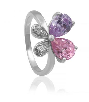Кільце "Метелик" родіум