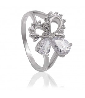 Кольцо “Бабочка” родиум