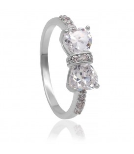 Кольцо “Бантик” родиум