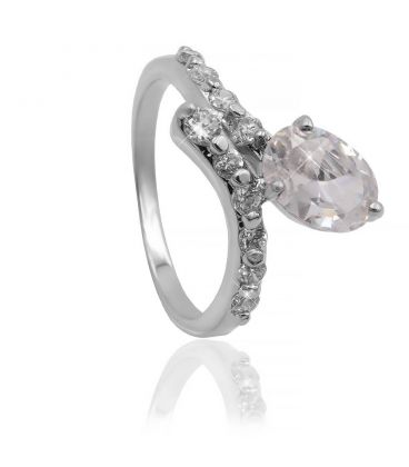 Кольцо “Ягодка” родиум