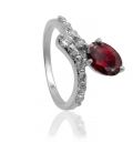 Кольцо “Ягодка” родиум