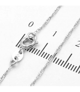 Цепочка Xuping родий "перекрученное" 0,1/45 см