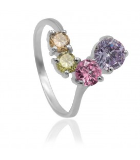 Кольцо «Завиток» родиум