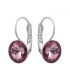 Серьги с кристаллами Swarovski родиум