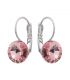 Сережки з кристалами Swarovski родіум (Медична сталь)