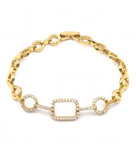 Браслет лимонна позолота (Медичне золото)