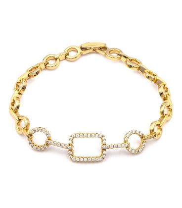 Браслет лимонная позолота (Медицинское золото)