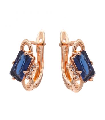 Сережки класичні позолота