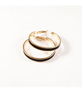 Сережки-кільця емаль 4,5см