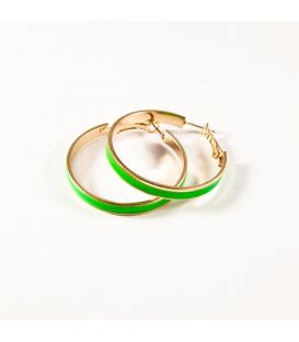 Серьги-кольца эмаль 3,5см