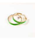 Серьги-кольца эмаль 3,5см