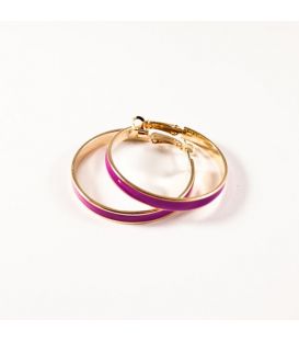 Сережки-кільця емаль 3,5см