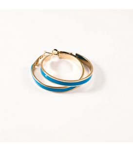 Сережки-кільця емаль 3,5см