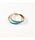 Серьги-кольца эмаль 3,5см
