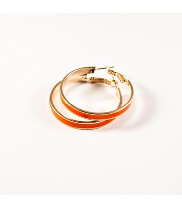 Серьги-кольца эмаль 3,5см