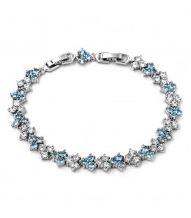 Браслет жіночий родіум "Куточки"