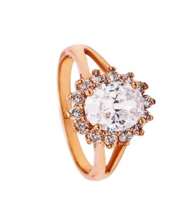 Кольцо позолота "Цветок"