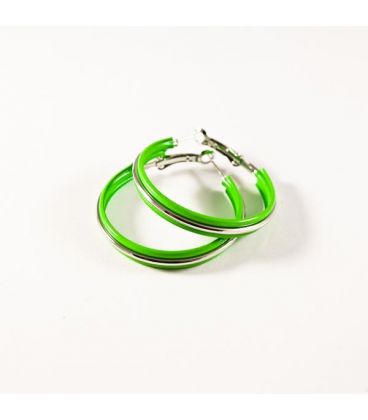 Серьги-кольца эмаль 3,5см