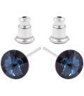 Серьги-гвоздики Swarovski Камень 0,6 см (без основания)