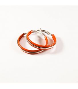 Сережки-кільця емаль 3,5см