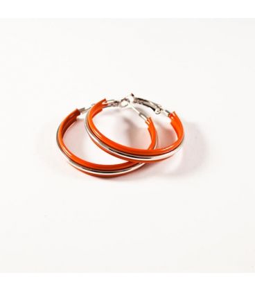 Серьги-кольца эмаль 3,5см