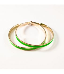 Сережки-кільця емаль широкі, 6 см