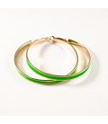 Сережки-кільця емаль широкі, 6 см