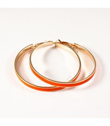 Сережки-кільця емаль широкі, 6 см