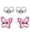Сережки (гвоздики) Swarovski Метелик