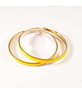 Сережки-кільця емаль широкі, 6 см