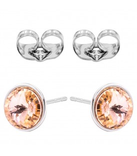 Сережки-гвоздики Swarovski родій