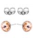 Сережки-гвоздики Swarovski родій