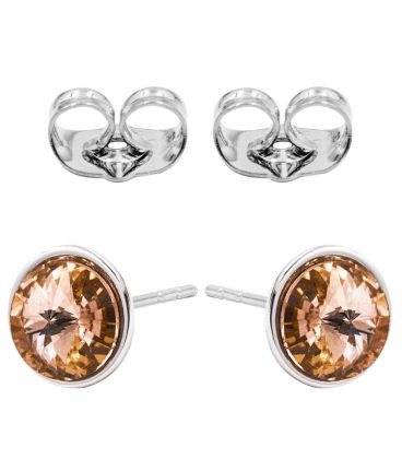 Серьги-гвоздики Swarovski родий