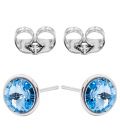 Серьги-гвоздики Swarovski родий