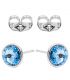Серьги-гвоздики Swarovski родий
