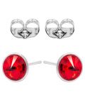 Серьги-гвоздики Swarovski родий
