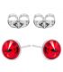 Сережки-гвоздики Swarovski родій