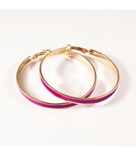 Сережки-кільця емаль широкі, 6 см