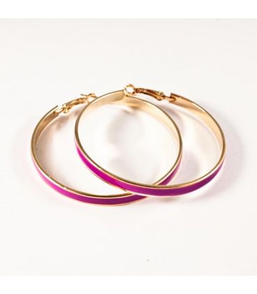 Сережки-кільця емаль широкі, 6 см