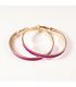 Серьги-кольца эмаль широкие, 6 см